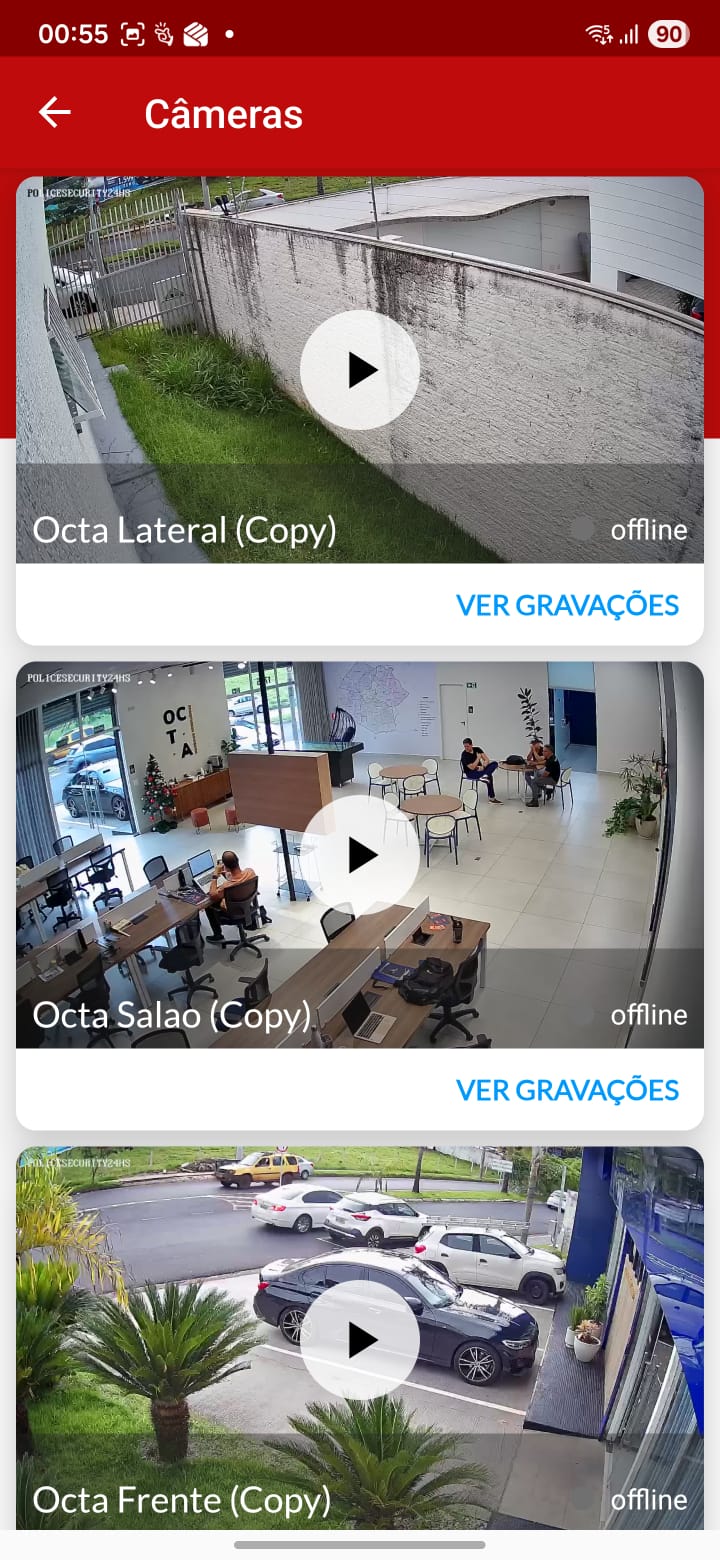 Visualização de Câmeras